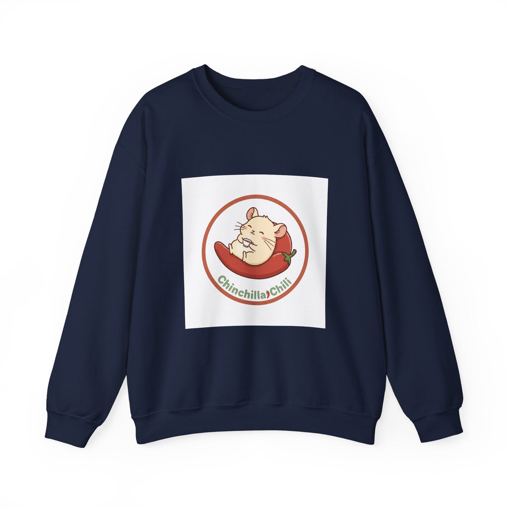 Chinchilla Chill Crewneck Sweatshirt — Cute Chinchilla Logo Pullover