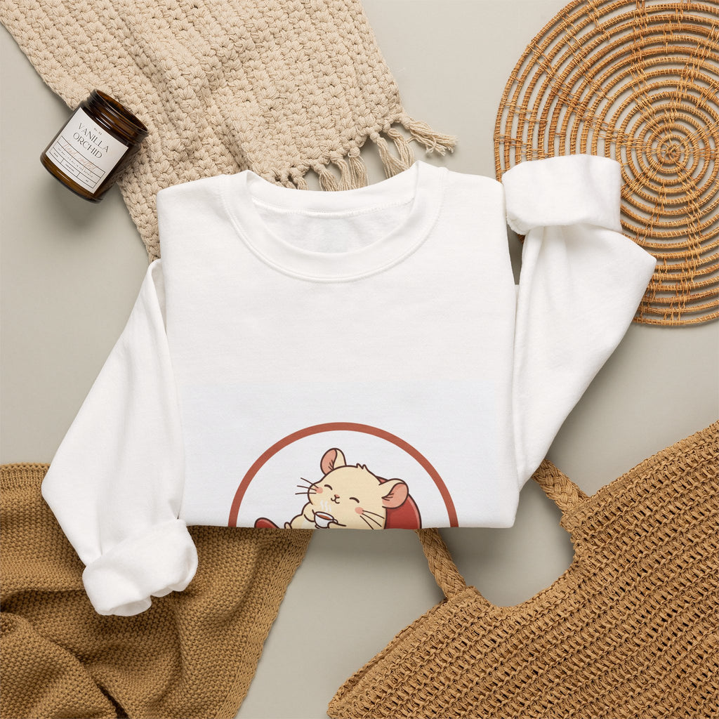Chinchilla Chill Crewneck Sweatshirt — Cute Chinchilla Logo Pullover