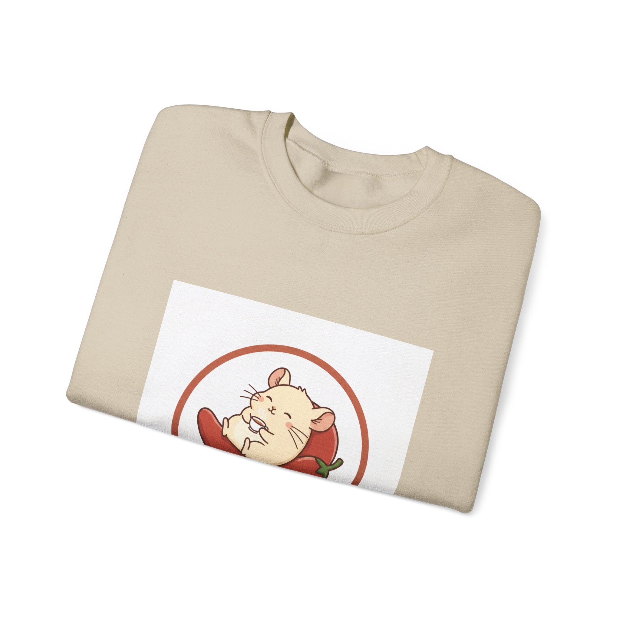 Chinchilla Chill Crewneck Sweatshirt — Cute Chinchilla Logo Pullover