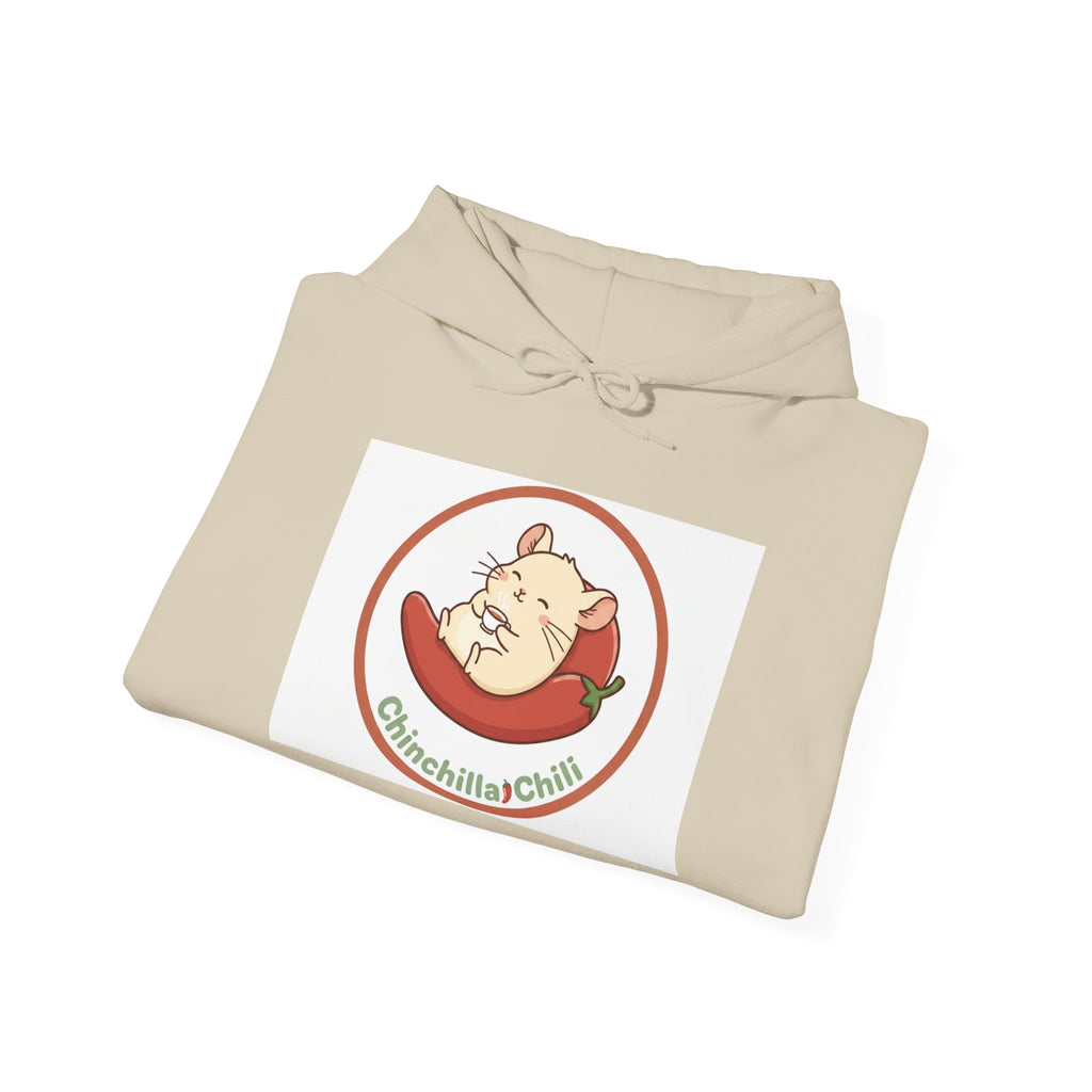 Chinchilla Chili Pepper Hoodie – Cute Pet Logo Pullover for Chinchilla Lovers