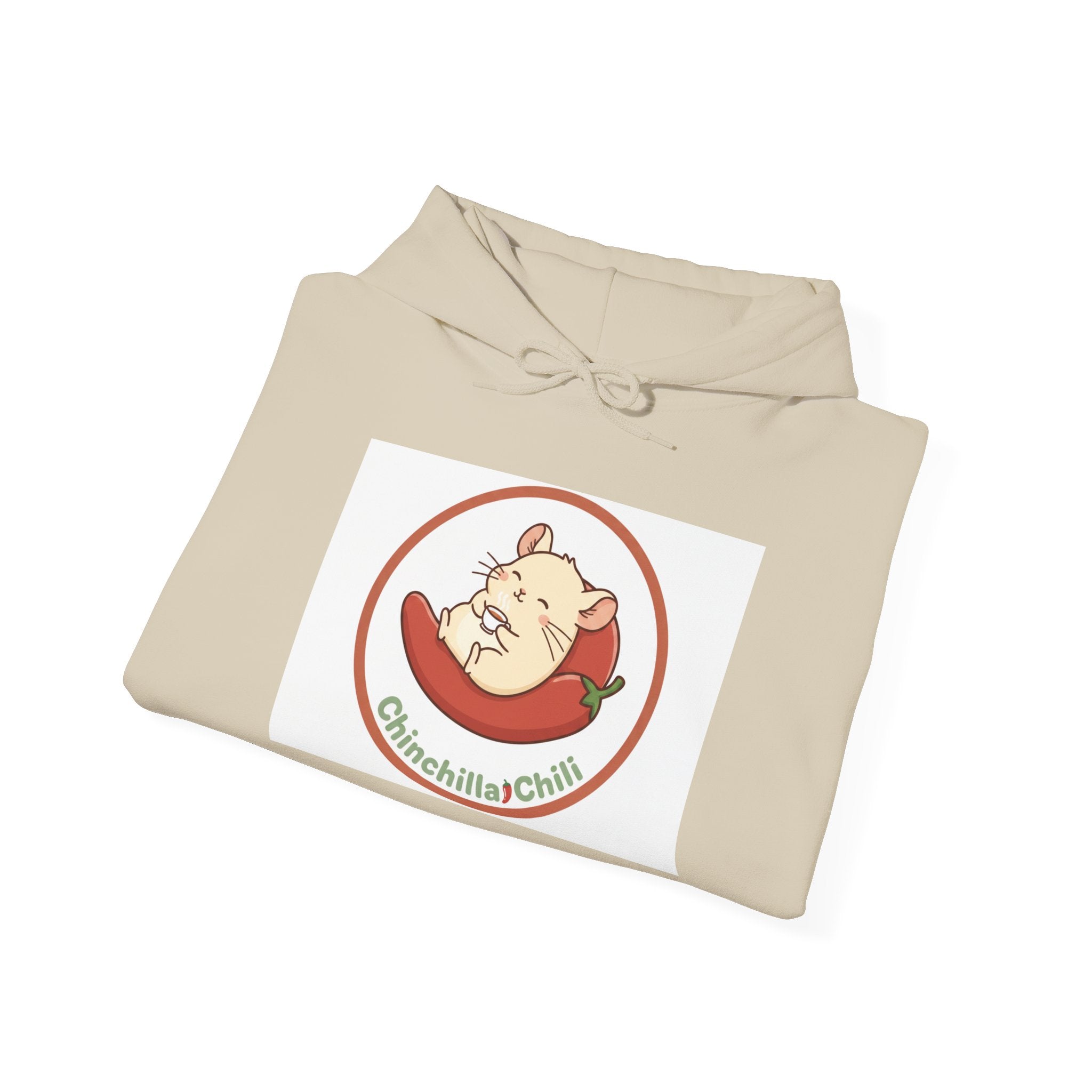 Chinchilla Chili Pepper Hoodie – Cute Pet Logo Pullover for Chinchilla Lovers