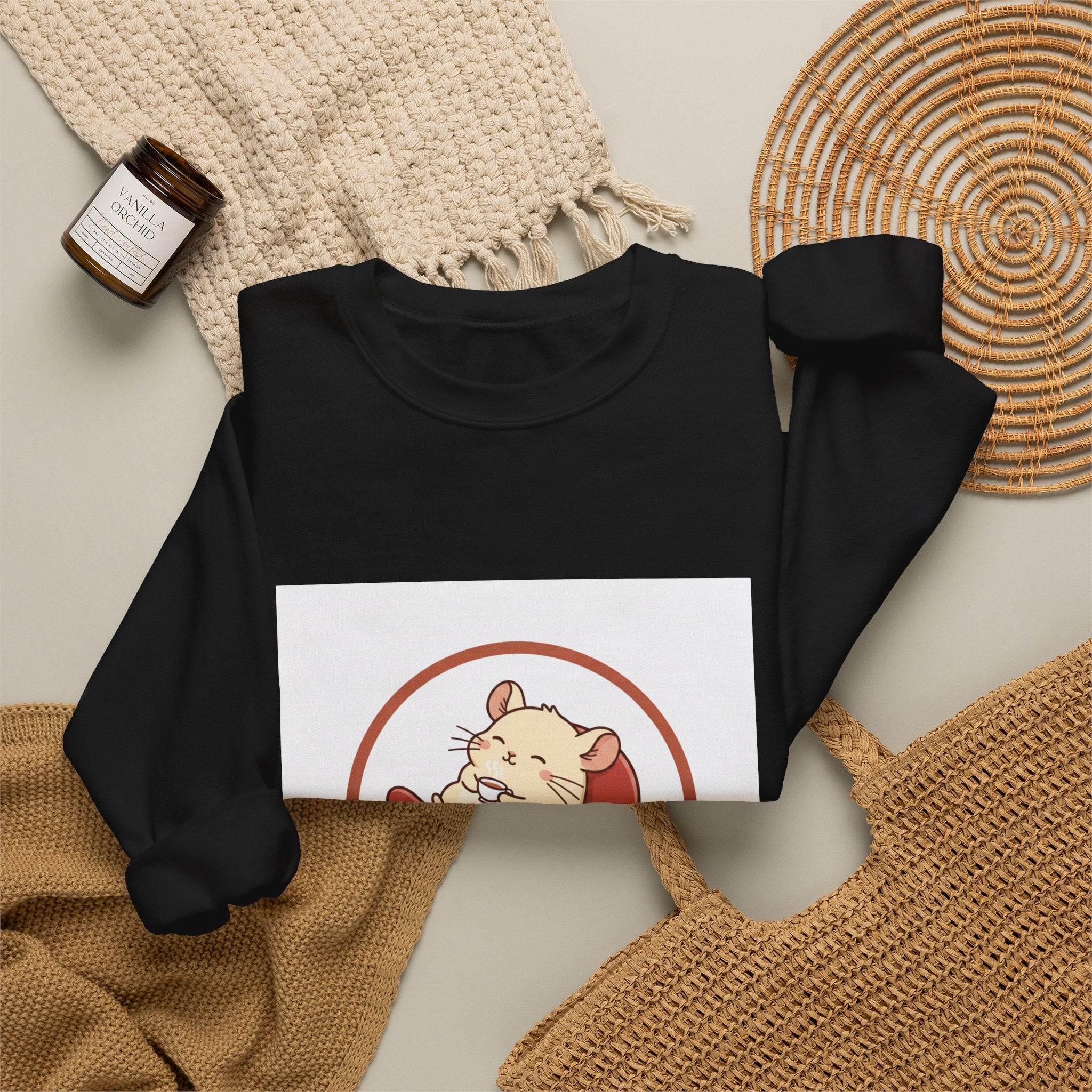 Chinchilla Chill Crewneck Sweatshirt — Cute Chinchilla Logo Pullover