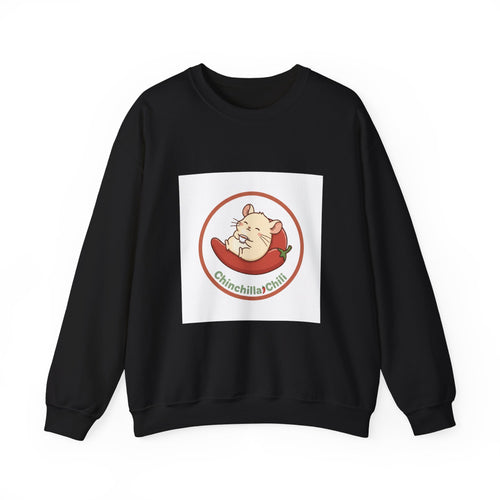 Chinchilla Chill Crewneck Sweatshirt — Cute Chinchilla Logo Pullover