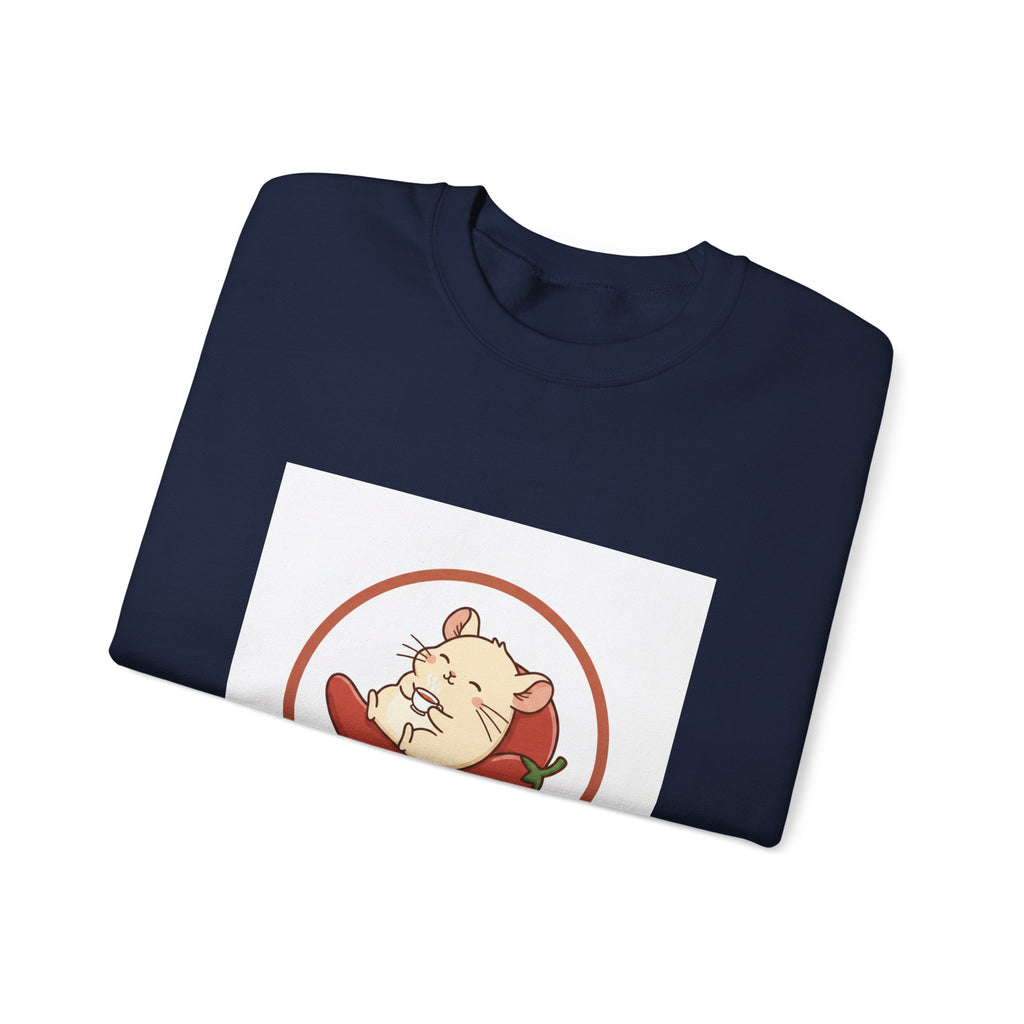Chinchilla Chill Crewneck Sweatshirt — Cute Chinchilla Logo Pullover