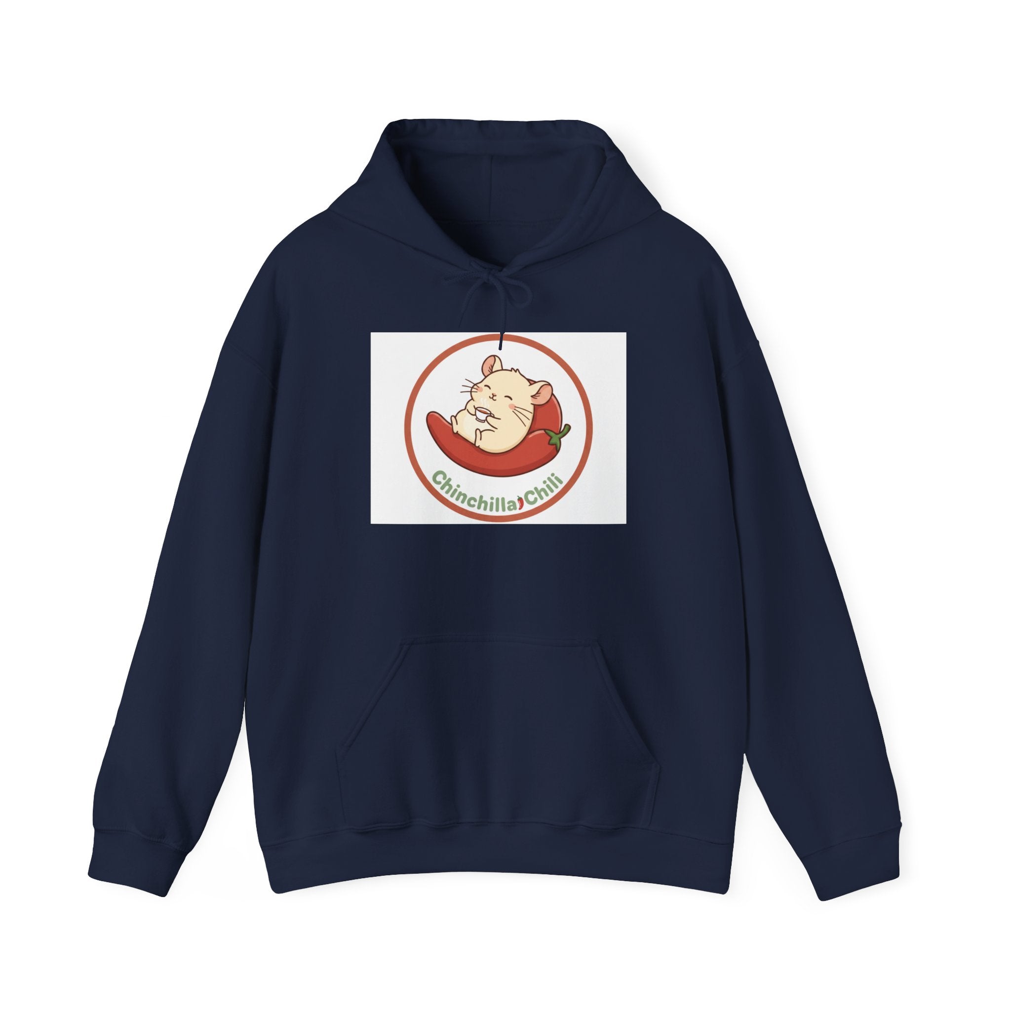 Chinchilla Chili Pepper Hoodie – Cute Pet Logo Pullover for Chinchilla Lovers