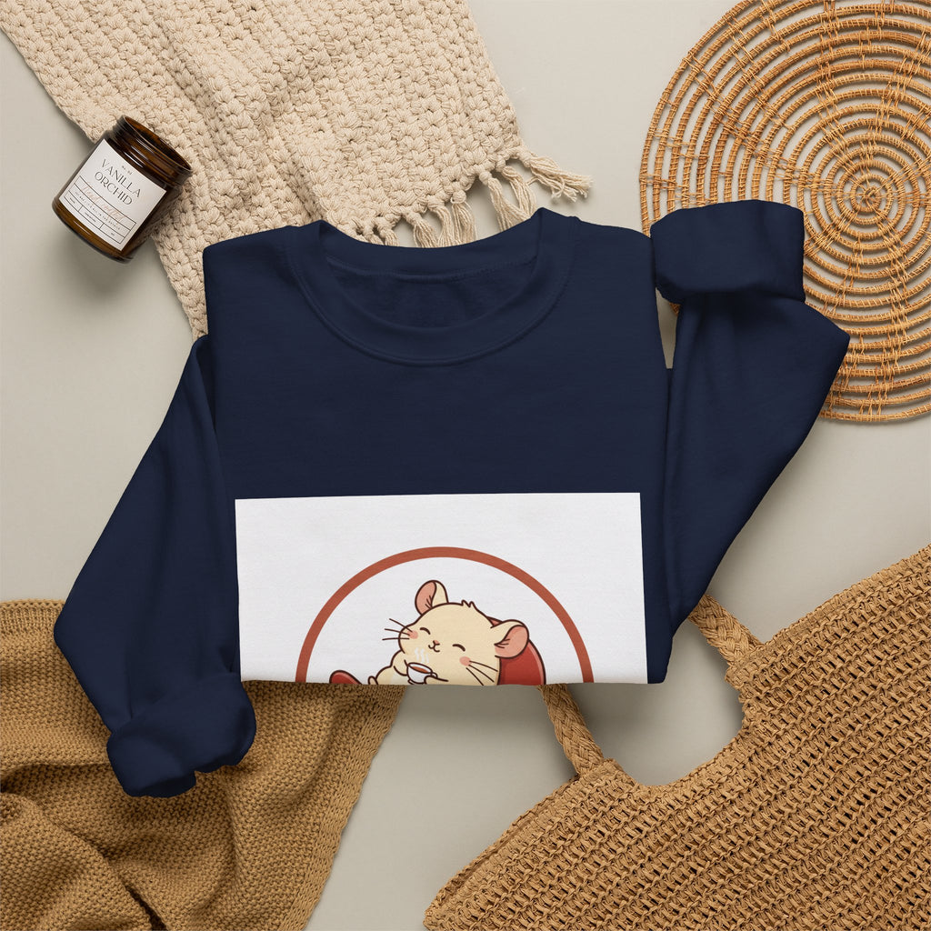 Chinchilla Chill Crewneck Sweatshirt — Cute Chinchilla Logo Pullover