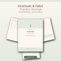 Gratitude Journal Printable | Habit Tracker PDF | Undated Daily Gratitude & Habit Tracking Journal | Printable Self Care Journal Instant Download