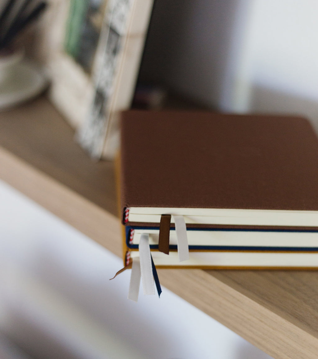 Blank Square Linen Notebook