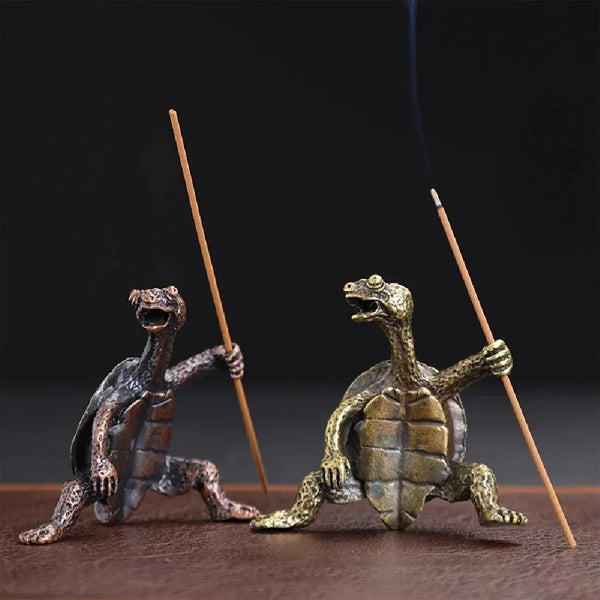 Mini Turtle Shape Incense Stick Holder | Metal Animal Incense Burner