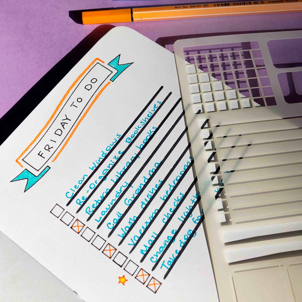 Bullet Journal Stencil Set