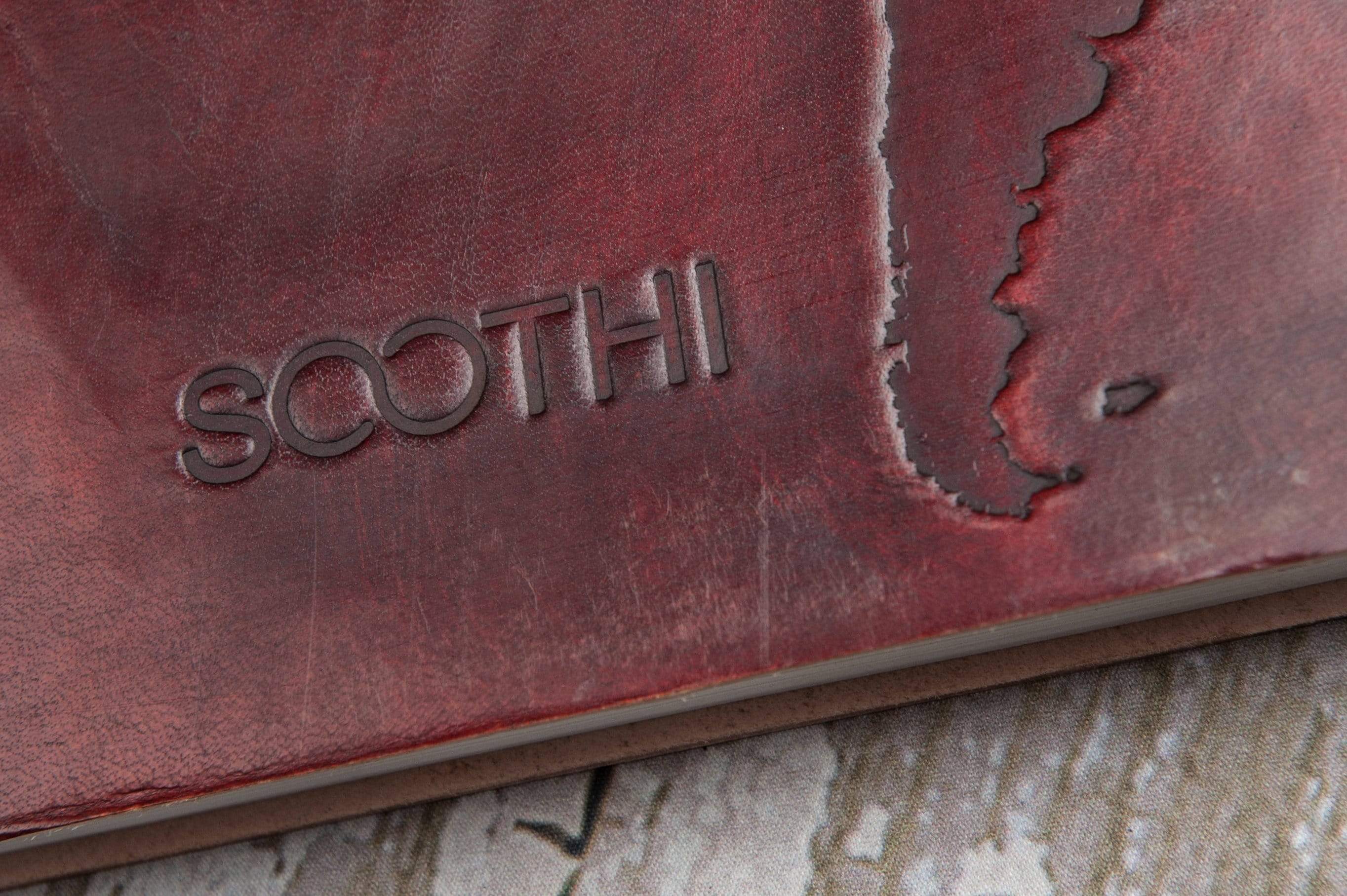 Extra Large World Map 14x11 Handmade Leather Journal